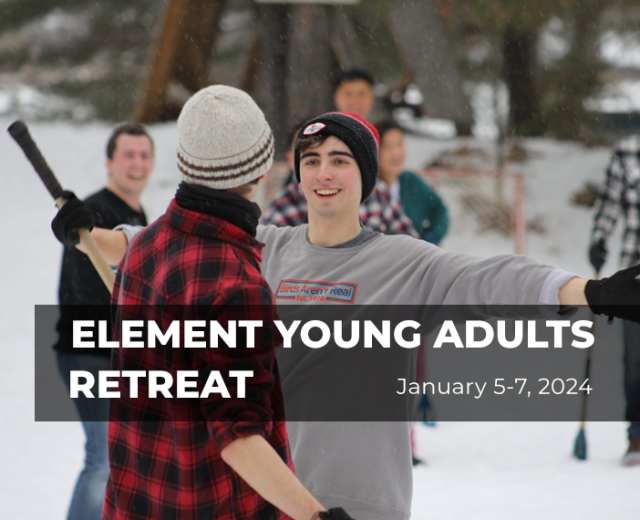 element young adults Retreat banner