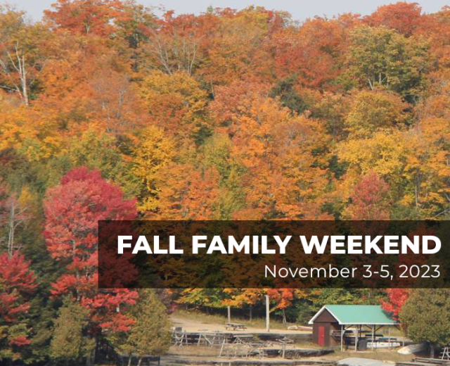 Fall family weekend banner